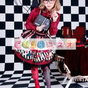 ロリータ服，全２色　スカート　スィート　プリント柄　高品質　レース付き ―Lolita0185 4