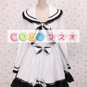 ロリータワンピース，ホワイト　ターンダウンカラー　蝶結び　ロングスリーブ　クラシック＆トラディション　 ―Lolita0259 4