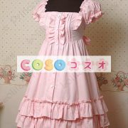 甘いスクエア ネック ピュア コットン カントリーロリータ ドレスをフリルします。 ―Lolita0297 4