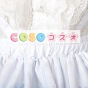 ロリータ服　スカート　スィート　ポリエステル　プリント　ブルー　カジュアル　 ―Lolita0387 4