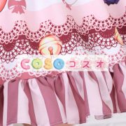 ロリータ服，スカート　ピンク　スィート　プリント柄　ラッフルズ　 ―Lolita0496 4