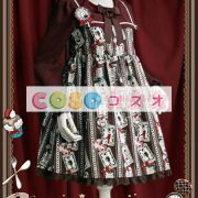 ロリータ服　ワンピース　OP　ウサギ柄　プリント柄　 ―Lolita0504 4
