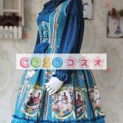 ロリータジャンパースカート　編み上げ　可愛い　綿混紡　 ―Lolita0594 4