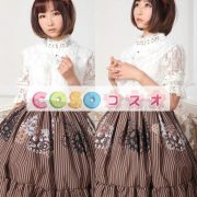 ロリータ服　スカート　チョコレート　スィート　プリント　レース　 ―Lolita0595 4