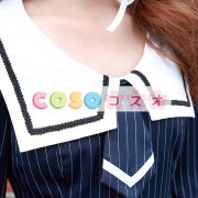 ロリータ服　ワンピース　ダークネイビー　チュニック　ドレス　可愛い　長袖　折り襟　リボン　パーティー　 ―Lolita0650 4