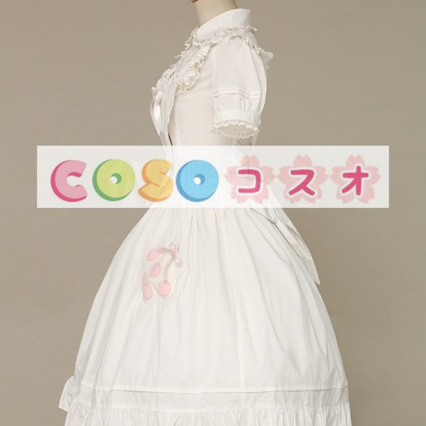 ロリータ服，ジャンパースカート　エクリュホワイト　ポケット付き　新作　オリジナルデザイン　高品質 ―Lolita0678