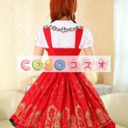 ロリータ服　ワンピース　チュニック　プリント柄　コットン　可愛い　ノースリーブ　パーティー　 ―Lolita0684 4
