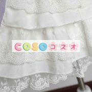 ロリィタジャンパースカート　パープル　可愛い　合成繊維　プリント柄　リボン　パーティー　 ―Lolita0725 4