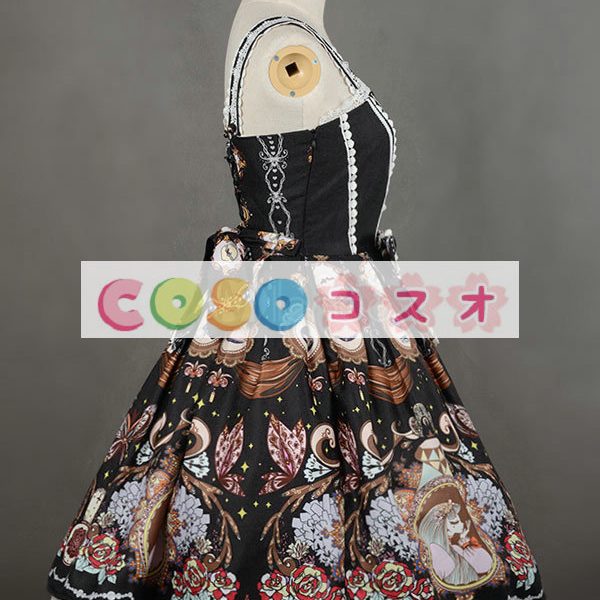 ロリータジャンパースカート　レトロ　合成繊維　 ―Lolita0817