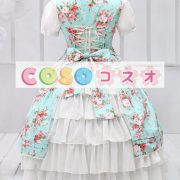 ロリータ服，ブラウス＆ジャンパースカート 　２点セット　コスチューム　オリジナルデザイン　プリント柄 ―Lolita0919 4