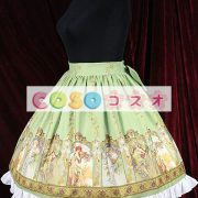 ロリータ服，スカート　新作　スィート　リボン付き　プリント柄　高品質　 ―Lolita0142 4