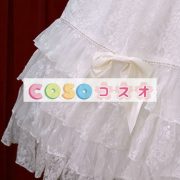 女性の白い弓レース ジャンパー スカート ―Lolita0672 4