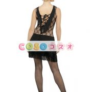 コスチューム衣装　女性用　合成繊維　大人用　ハロウィーン　ミニドレス　ブラック　―festival-0401 4