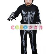 ハロウィングッズ　スケルトン　ブラック　男女兼用　合成繊維　ハロウィーン　大人用　ジャンプスーツ　―festival-0406 4