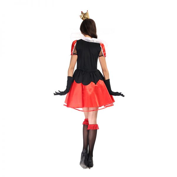 Halloween Costumes デジタルポーカー クイーン ハロウィン 舞台衣裳 ゲームの服-Halloween-trw0725-0294