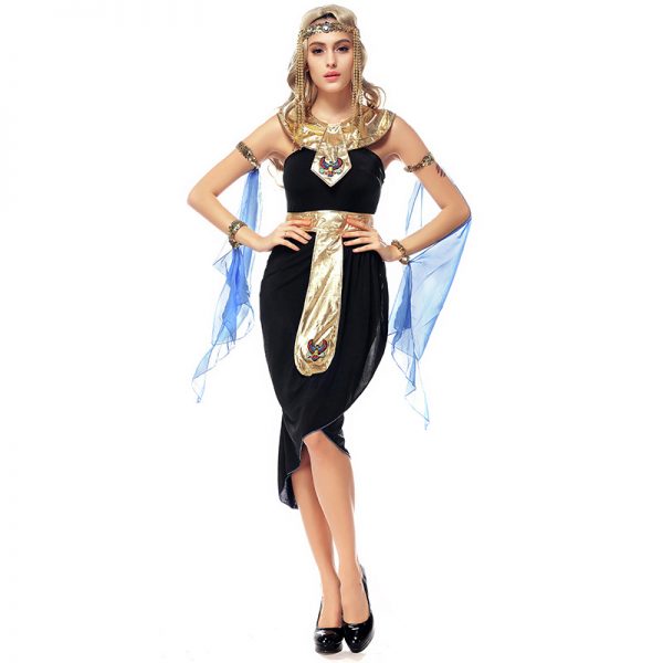 クレオパトラ 大人用 レディス 女性用 エジプト 古代エジプト 女神 ハロウィン コスチューム コスプレ 衣装 変装 仮装-Halloween-trw0725-0442