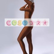 全身タイツ，ブラウン＆ホワイト　ユニセックス　カラーブロック　大人用　開口部のない全身タイツ　仮装コスチューム　―taitsu-tights0639 5