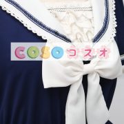 ロリィタワンピース　ディープブルー　半袖　セーラースタイル ―Lolita0015 5
