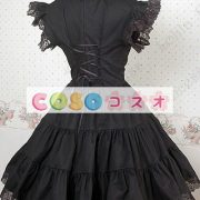甘いの純粋な綿スタンド襟フリルの付いたロリータワン ピース ―Lolita0049 5