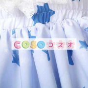 ロリータ服　スカート　プリント　ポリエステル　スィート　ブルー　カジュアル　レース　 ―Lolita0128 5