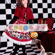 ロリータ服，全２色　スカート　スィート　プリント柄　高品質　レース付き ―Lolita0185 5