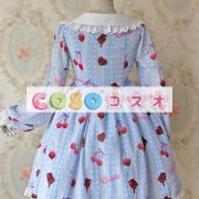 かわいい長袖弓シフォン ロリータ ワンピース ―Lolita0245 4