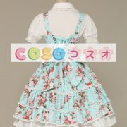 ロリータ衣装，ジャンパースカート　新作　オリジナル　花柄　高品質　レース付き ―Lolita0369 5