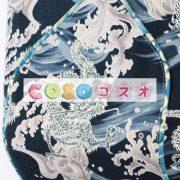 ロリータ服　ワンピース　マルチカラー　チュニック　プリント柄　ドレス　綿麻　可愛い　ノースリーブ　スタンドカラー　タッセル　パーティー　 ―Lolita0446 5
