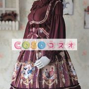 ロリータジャンパースカート　編み上げ　可愛い　綿混紡　 ―Lolita0594 5