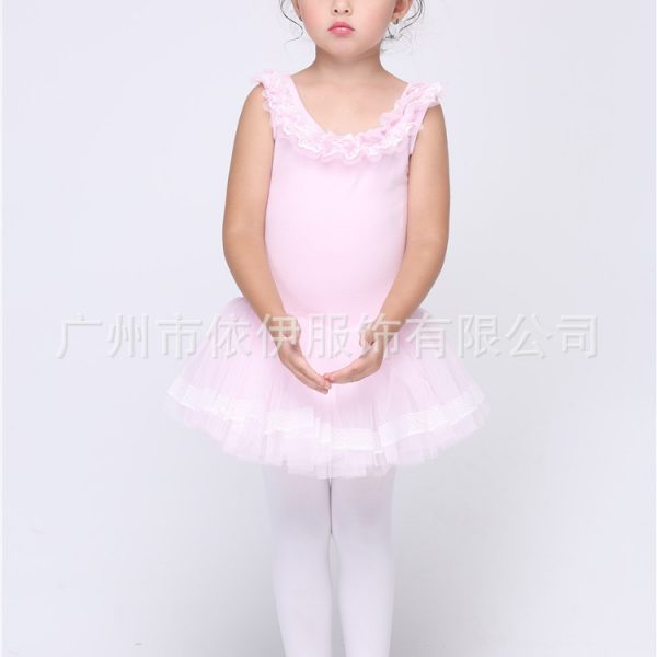 ラテンダンス衣装　ドレス　女の子用　キッズ用　チュール ラテンダンス　-halloween-trz0725-0165